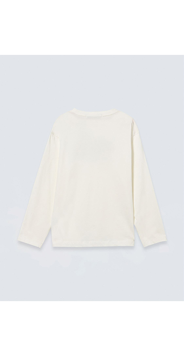 インダストリアルロゴプリント ロングスリーブTシャツ 詳細画像